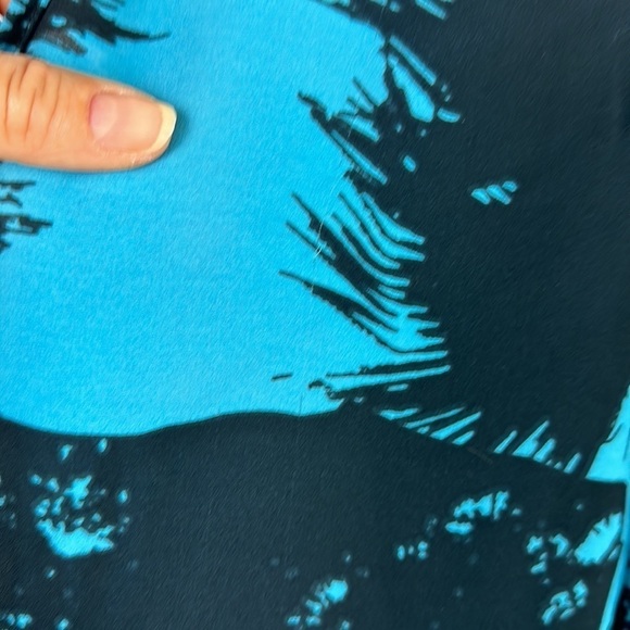 Olivaceous Sheer Shorts Romper Beach Swim Coverup Size S Tropical Print Pockets - Picture 7 of 16